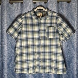 Red Head Brand Co Plaid Button Up Shirt Men’s 2XL Short Sleeve Cotton